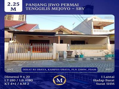 Dijual Rumah Panjang Jiwo Permai Surabaya 2.25M SHM Lokasi Strategis