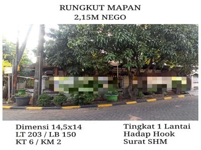 Dijual Rumah Rungkut Mapan Surabaya 2.15M Nego Hook SHM
