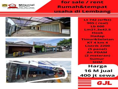 Dijual / Sewa Rumah & Tempat Usaha Di Lembang Bandung