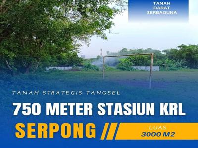 DIJUAL TANAH DI SERPONG LOKASI STRATEGIS 750 M STASIUN SERPONG