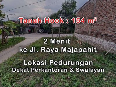 Dijual Tanah Hook di Pedurungan Strategis SHM siap bangun