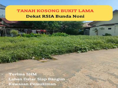 Dijual Tanah Kosong Lokasi Bukit Lama Jl Politeknik Lr Somad