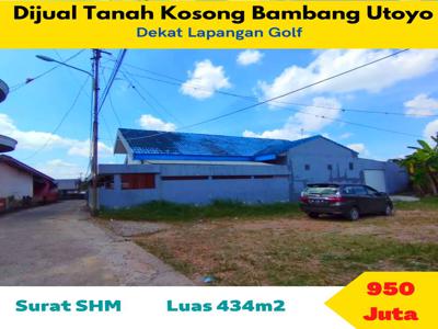 Dijual Tanah Luasan 434m2 area Jl Bambang Utoyo
