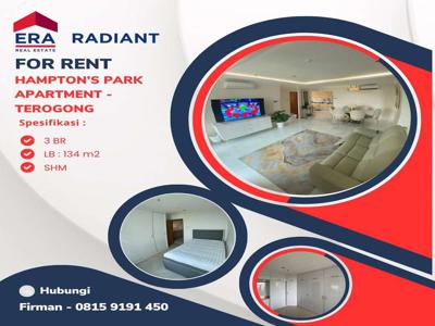 Disewakan Apartemen Hampton's Park Apartment-Terogong Jakarta Selatan