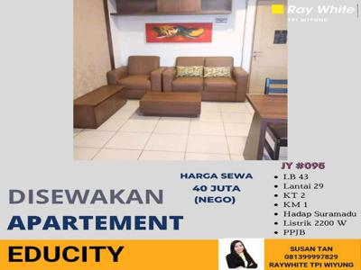 Disewakan educity apartement full