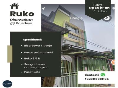Disewakan Ruko 3.5lt, Bisa Sewa hanya 1atau 2 lantai saja di Sukabumi