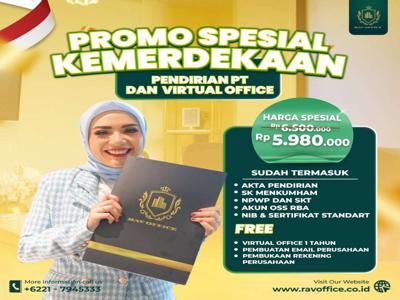 HARGA MERDEKA!!! PENDIRIAN PT CV FIRMA FREE VO 1 TAHUN ALAMAT KANTOR