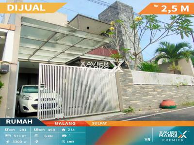 Jt57, Rumah 2 Lantai Dengan Private Pool di Sulfat, Malang