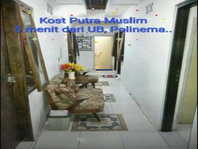 Kos Putra Muslim Kampus UB Polinema, Dekat Pizza Hut Soehatt