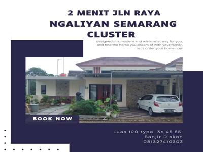 New cluster sisa 2 unit Ngaliyan Semarang terdekat jln raya