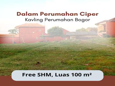 Promo Tanah Murah Dalam Perumahan Bogor. Free SHM