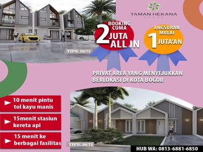 Rumah 2 Lantai Angsuran KPR senilai 1 Lantai