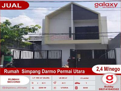 Rumah 2 Lantai Di Simpang Darmo Permai Utara Surabaya Barat