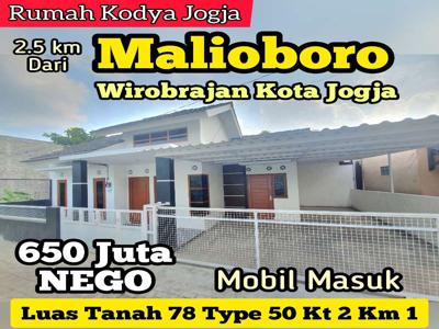 Rumah Baru MURAH dkt Malioboro Wirobrajan Kota Jogja
