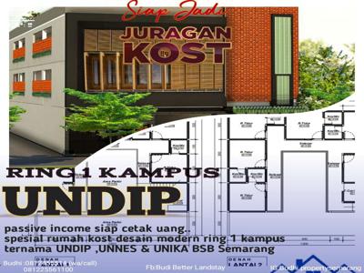 RUMAH KOST DESAIN MODERN, PASSIVE INCOME SIAP CETAK UANG RING 1 UNDIP