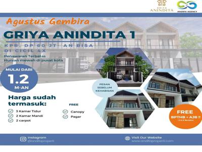 RUMAH MEWAH GRIYA ANINDITA 1 READY STOCK, BISA KPR,DEKAT TOLL