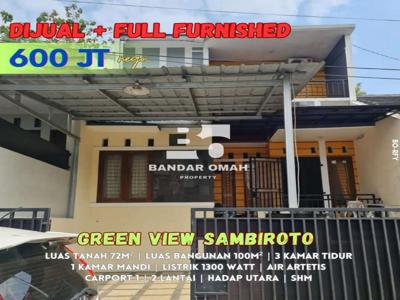 Rumah Murah 2 Lt Full Furnished Sambiroto Unimus Kedungmundu Tembalang