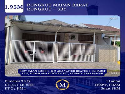 Rumah Rungkut Mapan Barat Surabaya Timur Dkt Tenggilis Semolowaru MERR