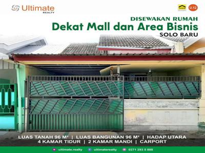 Rumah Solo Baru strategis pusat mall bisnis