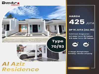 Rumah Strategis Dekat Superindo & McD New Al Aziz Residence Kemiling