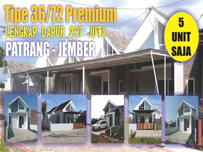 Rumah T36/72 Syariah Premium Jember -2KT-Dapur-1KM- Ataya Residence