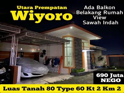 Rumah Utara Wiyoro dkt Mataram Indah resto Wiyoro Banguntapan