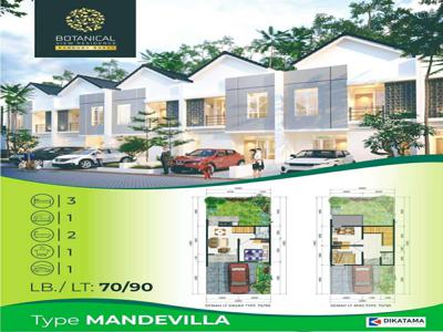 Rumah villa 2 lantai sejuk dkt kantor kbb