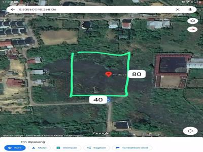 Tanah 3.000 m² harga Rp. 170.000 permeter