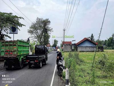 Tanah IDEAL untuk USAHA di Tulung tepi Jl Raya Utara Proliman dkt Ktr