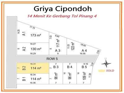 Tanah Kavling Murah di Daerah Cipondoh Kota Tangerang