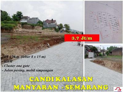 Tanah Kavling Siap Bangun Cluster Jl. Candi Kalasan Manyaran Semarang