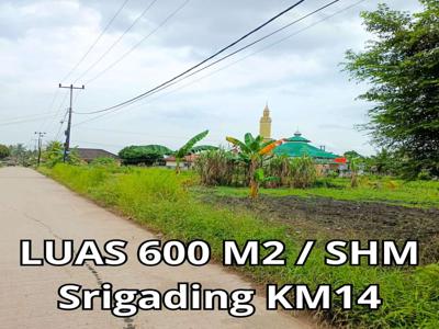 Tanah KM14 Srigading dekat Sukajadi