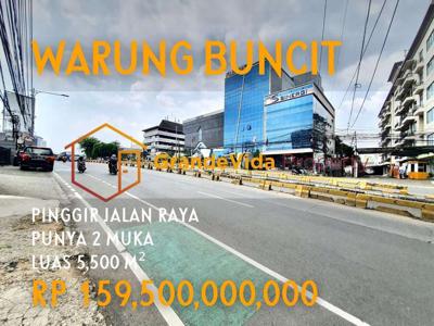 Tanah Komersial Jalan Warung Buncit Raya Mampang Prapatan Dijual Murah