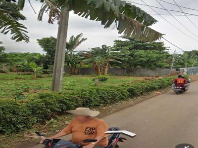 Tanah Lahan 1.000 m2 Pinggir Jalan Cibening Setu Bekasi
