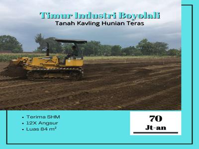 Tanah Murah Legalitas SHM Kawasan Industri Teras Boyolali, 84 m2