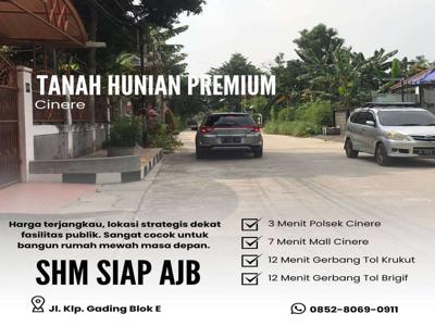 Tanah Premium Cinere Dekat Tol Krukut Cocok Bangun Hunian Mewah