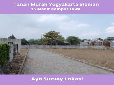 Tanah Sleman Yogyakarta Murah, 18 Menit Kampus UGM SHM