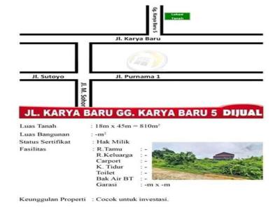 Tanah Strategis Karya Baru 5 Pontianak