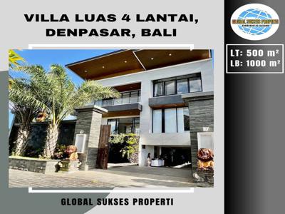 Villa Mewah 4 Lantai Full Furnished Super Strategis di Denpasar Bali
