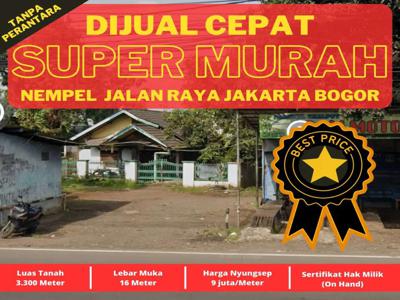 Dijual Super Murah Tanah Komersil di cibinong,Jl Raya Jakarta Bogor