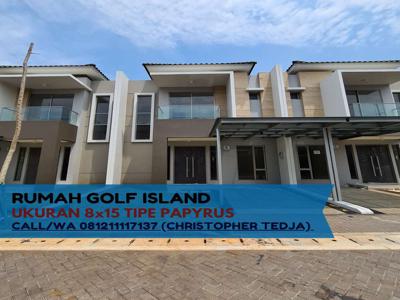 Disewakan Murah Rumah Golf Island 8x15 Papyrus Pantai Indah Kapuk