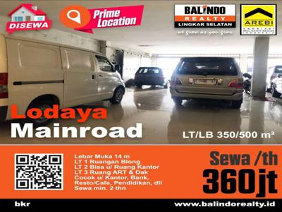 Disewakan Ruko Cocok Untuk Showroom & Kantor Di Mainroad Lodaya