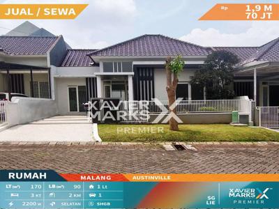 Disewakan Rumah Cantik Premium Di Boulevard Austinville Dieng Malang