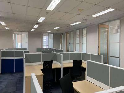 Sewa Kantor Full Furnish 358 m2 di RDTX Tower Mega Kuningan, Hrg Nego