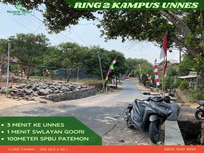 Tanah dekat unnes bagus siap bangun kos shm