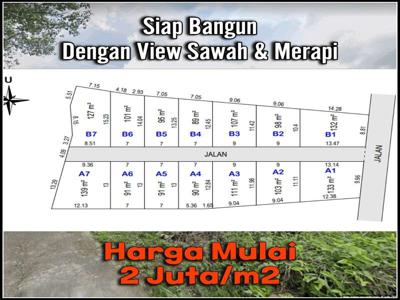 Tanah Dijual Dekat Kampus UII 2 Juta/m2 SHMP