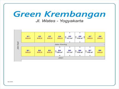 Tanah Dijual Jogja, 10 Menit Terminal Wates, Sertifikat Sudah Ready