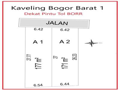 Tanah Kapling Dalam Perum Bogor Raya, Dekat Lotte Grosir Bogor