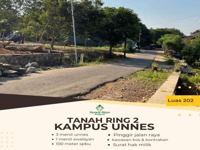 TANAH KAVLING MURAH RING 2 KAMPUS UNNES COCOK UNTUK KOS KOSAN