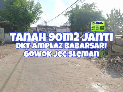 Tanah Langka 90m2 Dkt Ambarukmo Plaza Janti Gowok Babarsari Jec Sleman